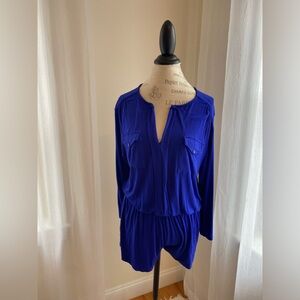 Royal blue romper cotton and comfy